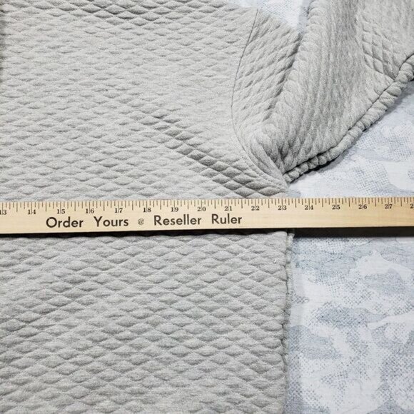 Zyia Active Sweatshirt Women s Large Gray Pull Over Hoodie Embroidered Logo - Picture 9 of 10